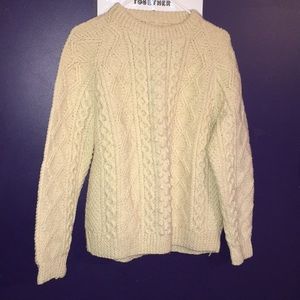 Hand knit wool sweater